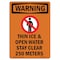 Signmission OSHA WARNING Sign, Thin Ice And Open Water W/ Symbol, 14in X 10in Decal, 10" W, 14" L, Portrait OS-WS-D-1014-V-13560 - alternate 1